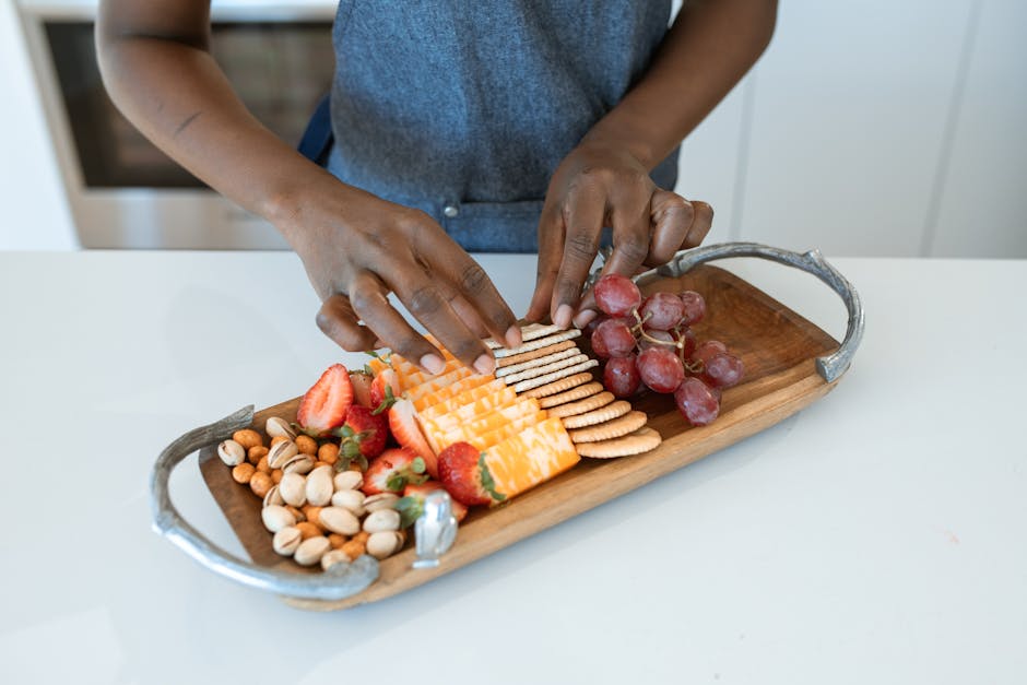 Michael Aram Olive Branch Serving Platter on a marble surface