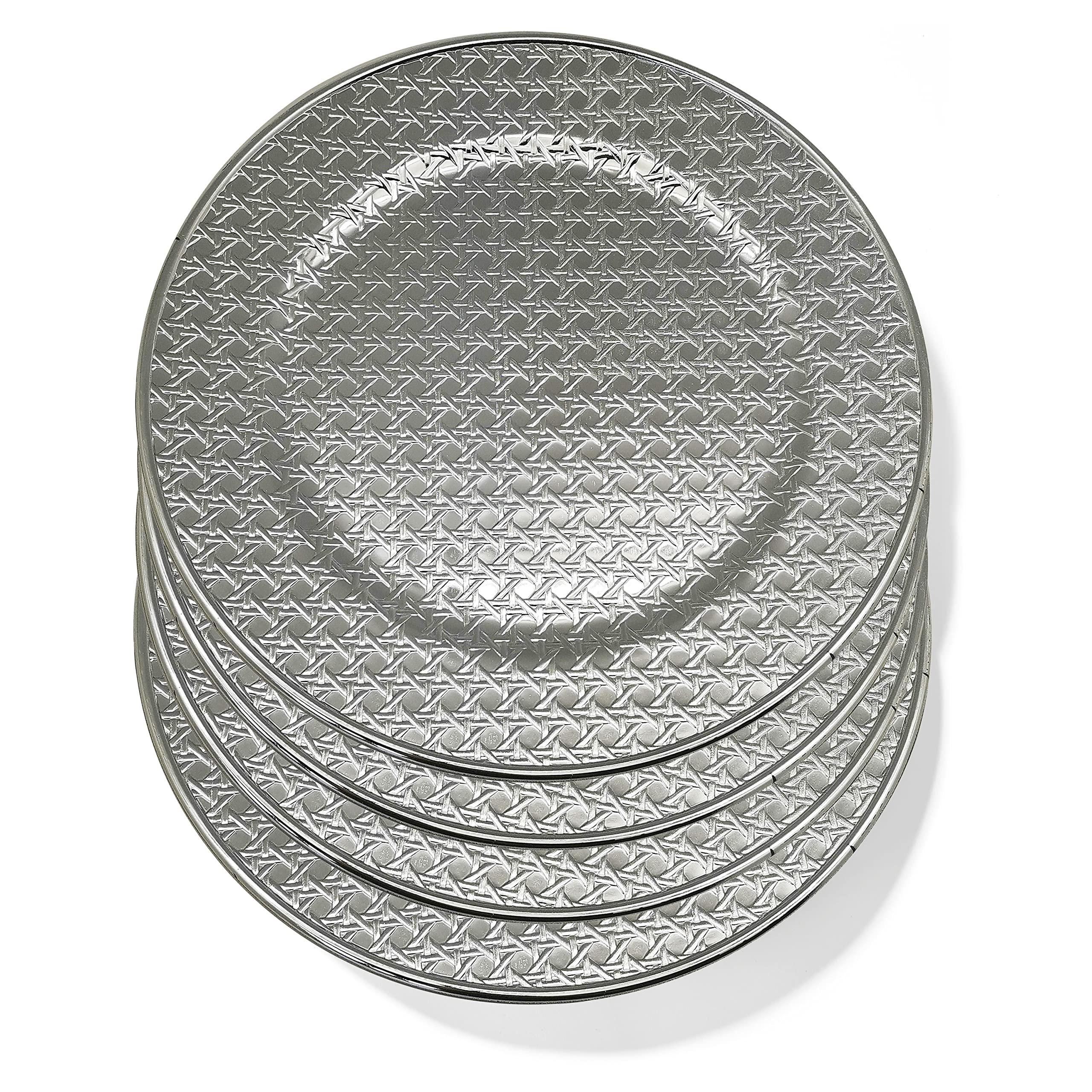 American Atelier Black and Gold Charger Plates Set of 4