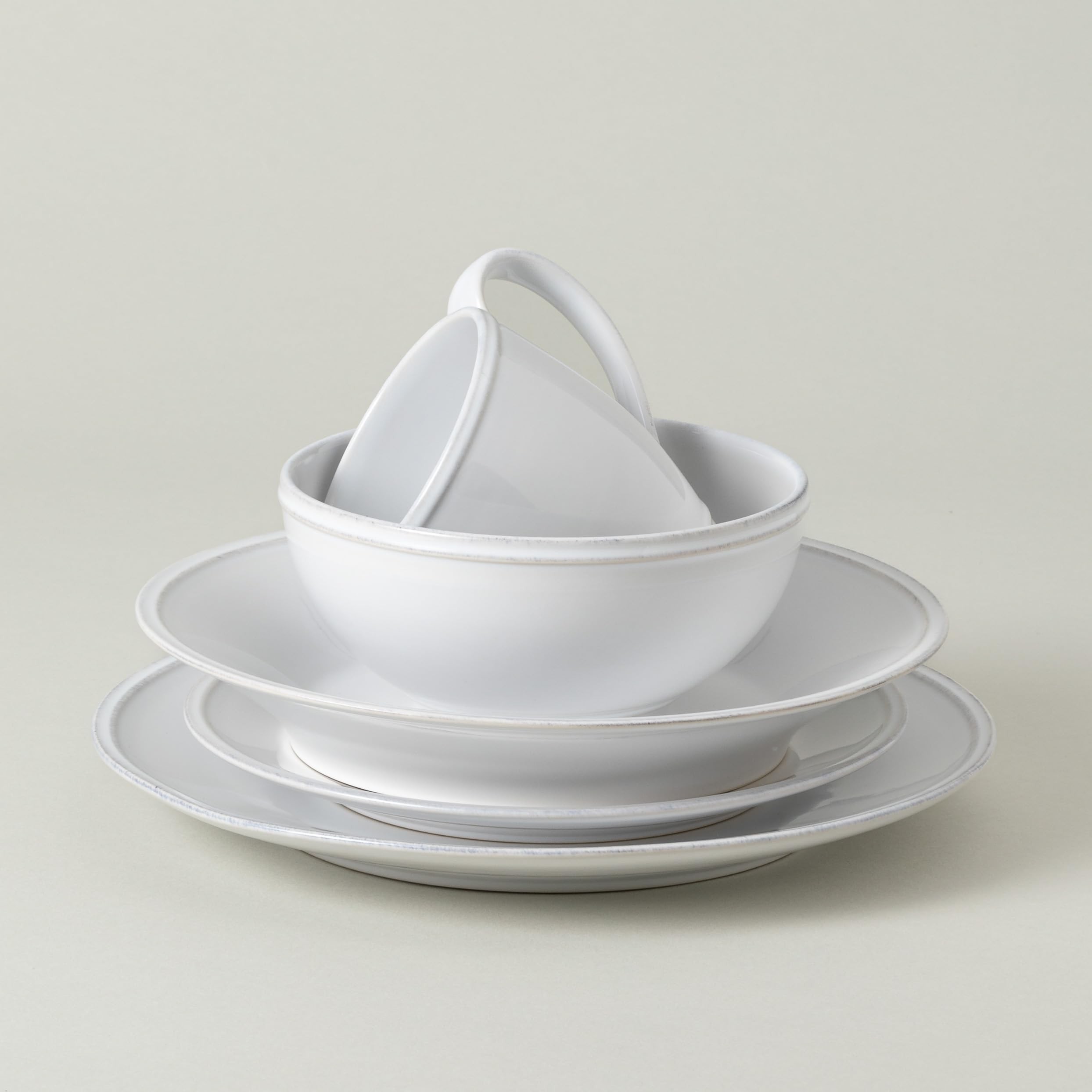 White 5-Piece Place Setting